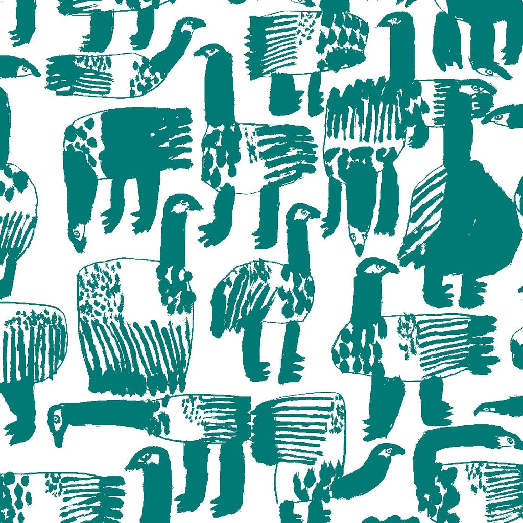 Lauttasaari Green Linen Fabric